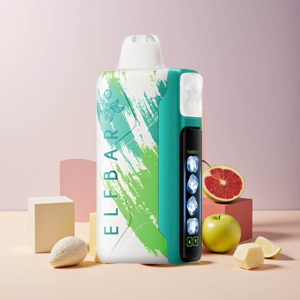 Elf Bar Ice King 40000 Puff Italia Ingrosso Disposable Vape Mela Acida Ghiaccio 20ml 5% Nicotina Ricaricabile