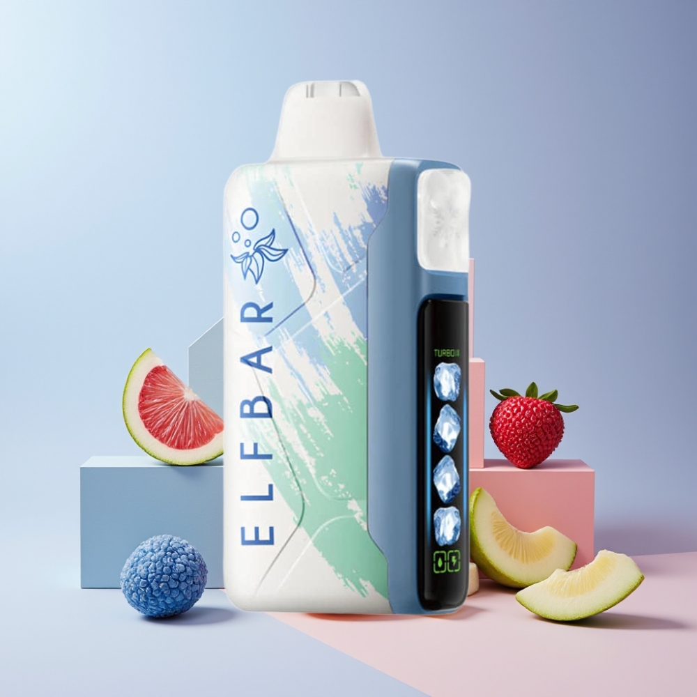 Elf Bar Ice King 40000 Puff Italia Ingrosso Disposable Vape Mirtillo Ghiaccio - 20ml, 5% Nicotina, Batteria 850mAh, LCD