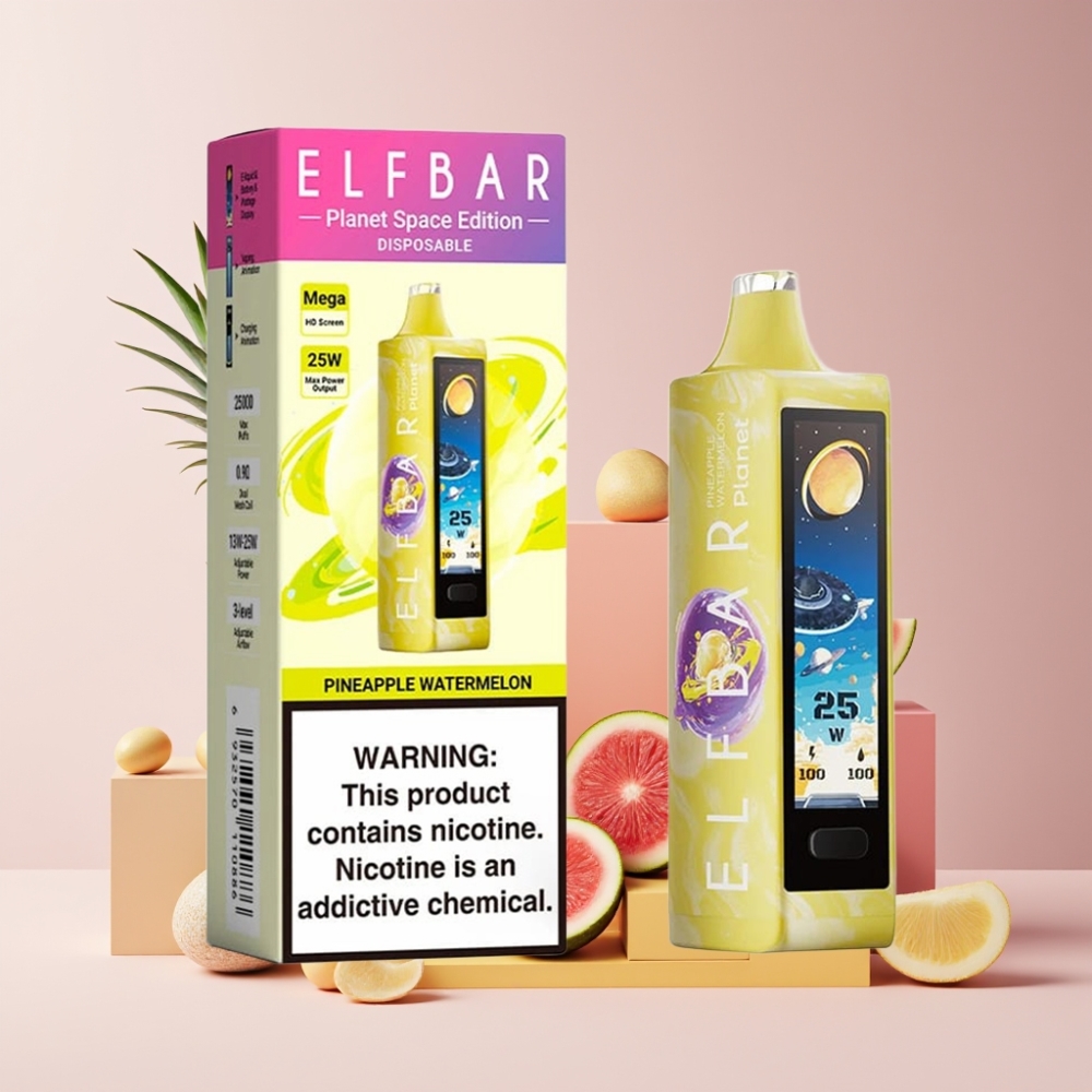 Elf Bar Planet 25000 Puff Disposable Vape Ananas Anguria Italia Ingrosso 18ml 800mAh 5%