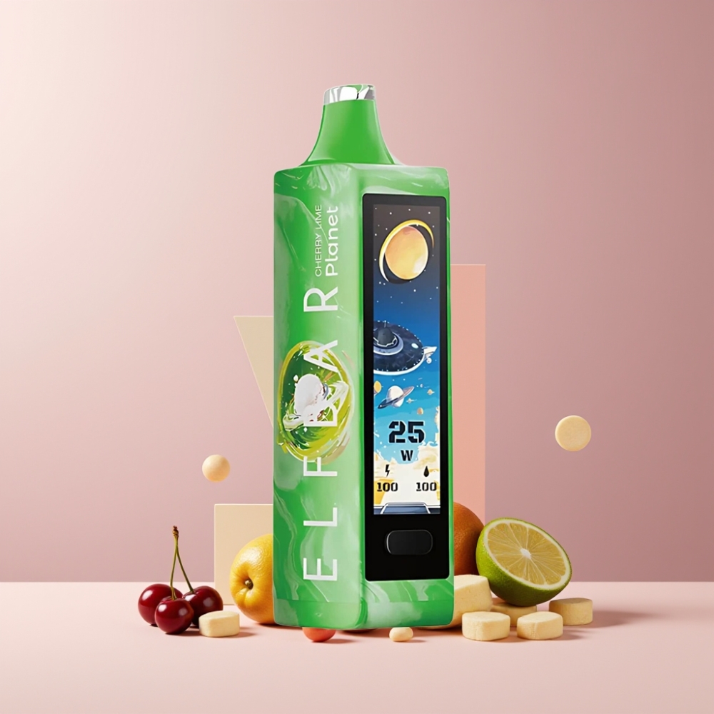 Elf Bar Planet 25000 Puff Disposable Vape Ciliegia Lime Italia Ingrosso 18ml 800mAh Mesh