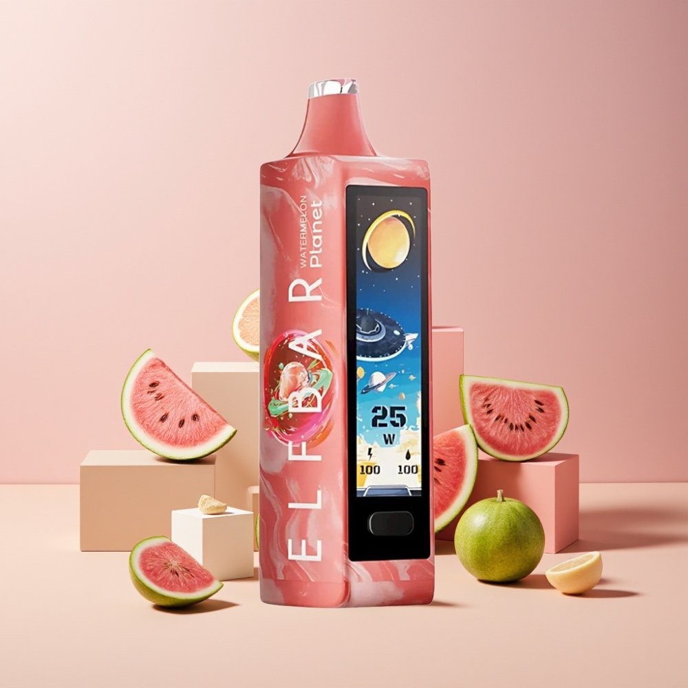 Elf Bar Planet 25000 Puff Italia Ingrosso Disposable Vape Anguria 5% 800mAh Ricaricabile