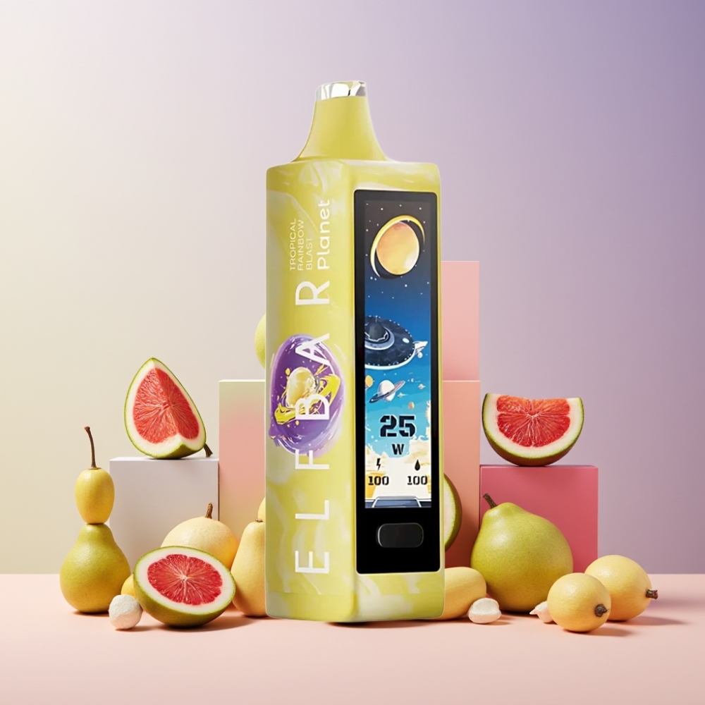 Elf Bar Planet 25000 Puff Italia Ingrosso Disposable Vape Arcobaleno Tropicale 18ml 5% Mesh