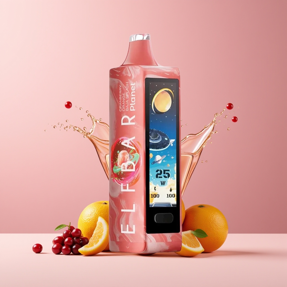 Elf Bar Planet 25000 Puff Italia Ingrosso Disposable Vape Mirtillo Arancia Baja Splash 18ml 50mg Mesh