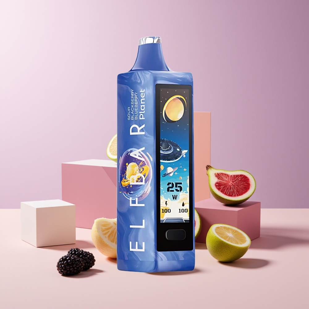 Elf Bar Planet 25000 Puff Italia Ingrosso Disposable Vape Mirtillo Nero Mirtillo Blu 5% 18ml 800mAh