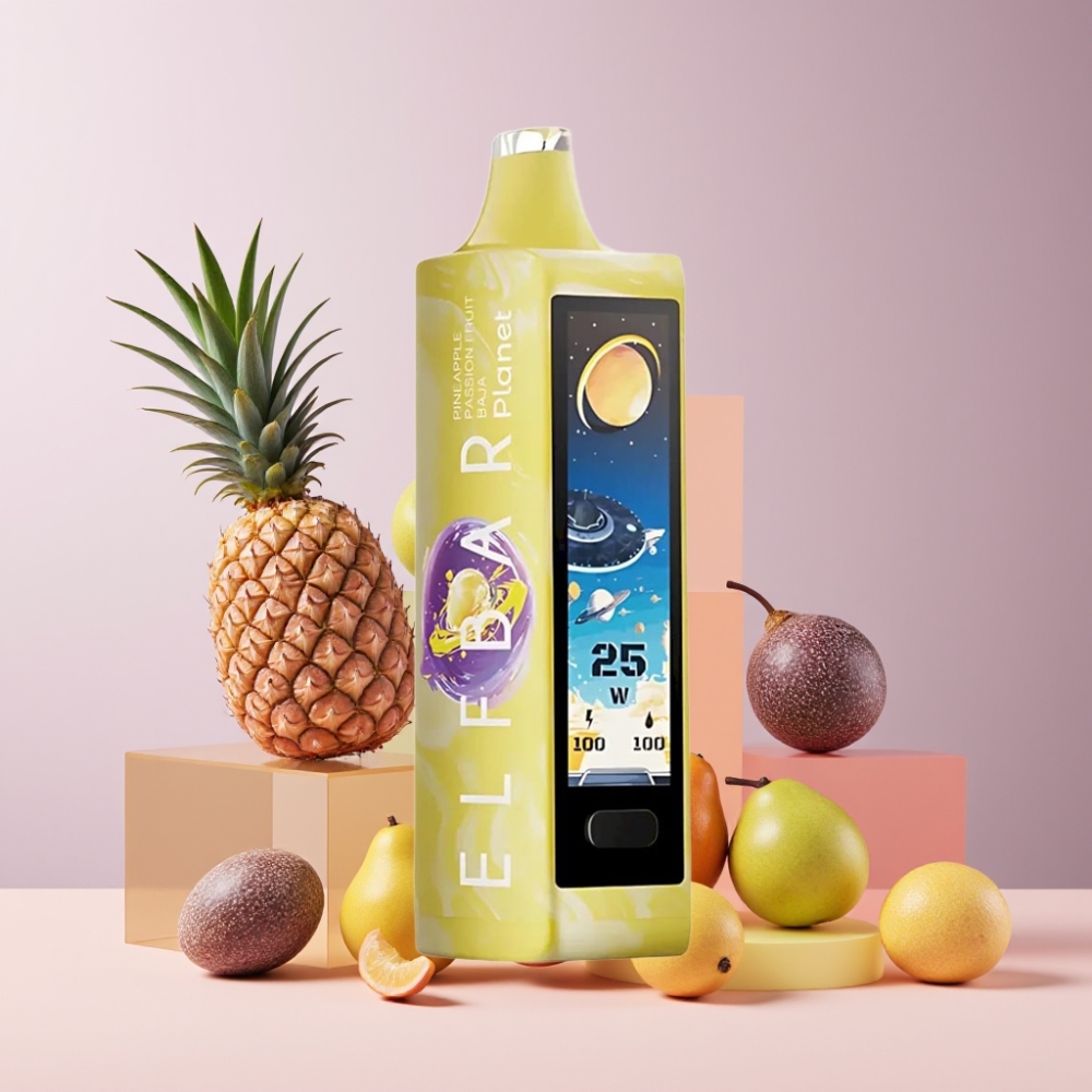Elf Bar Planet Italia Ingrosso 25000 Puff Disposable Vape Ananas Frutto della Passione Baja 5% 18ml Ricaricabile