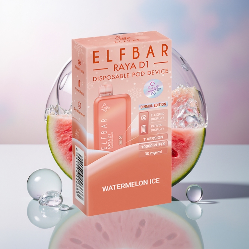 Elf Bar Raya D1 13000 Puff Italia Ingrosso Sigaretta elettronica usa e getta Anguria Ghiaccio 18ml 650mAh