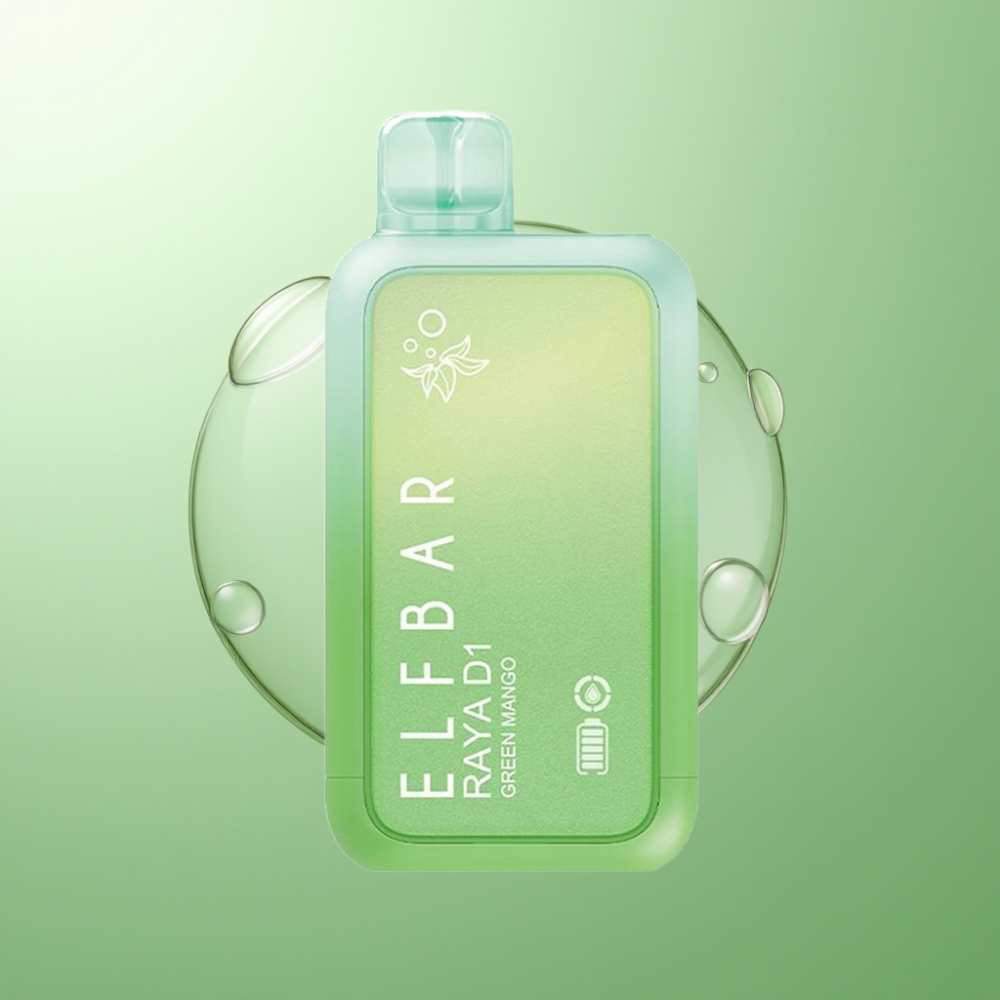Elf Bar Raya D1 13000 Puff Italia Ingrosso Sigaretta elettronica usa e getta Mango Verde 18ml 650mAh 50mg