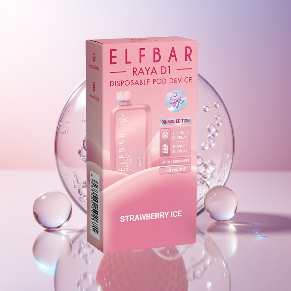 Elf Bar Raya D1 13000 Puff Italia ingrosso Sigaretta elettronica usa e getta Fragola Ghiaccio 18ml 650mAh