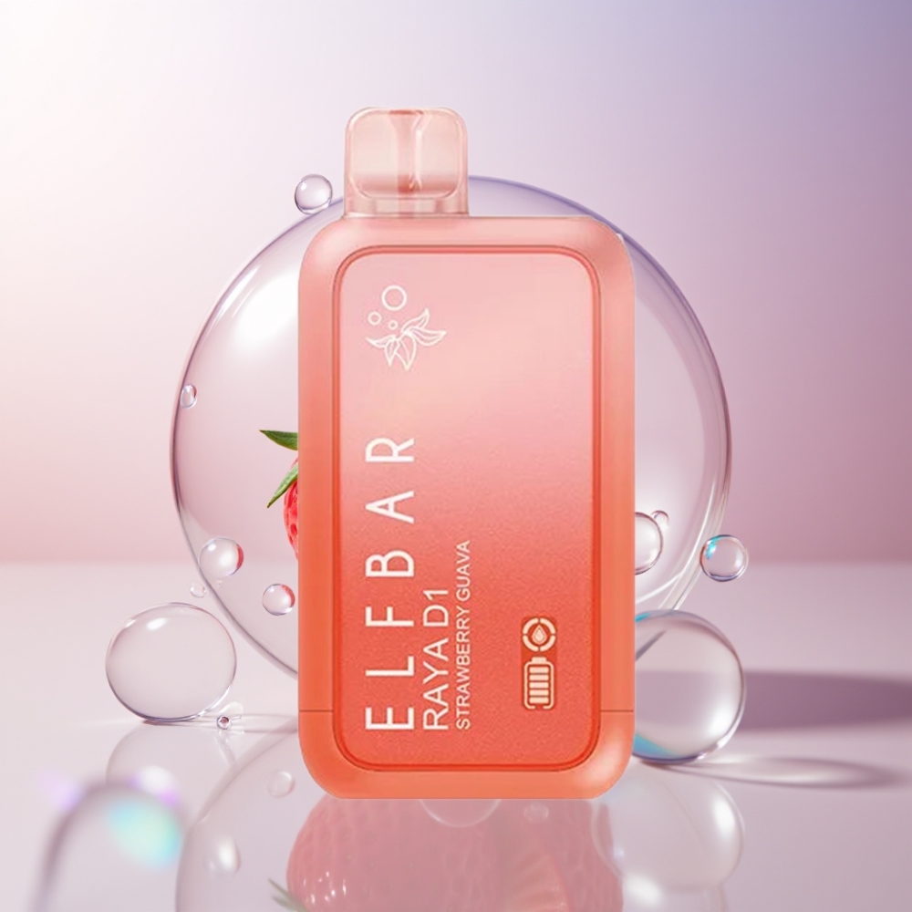 Elf Bar Raya D1 13000 Puff Italia ingrosso Sigaretta elettronica usa e getta Fragola Guava 18ml 650mAh