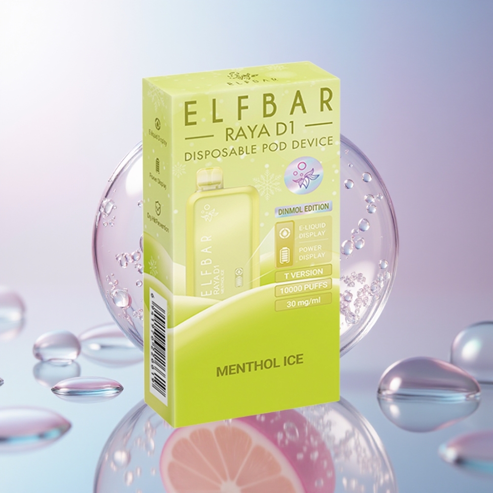 Elf Bar Raya D1 Italia Ingrosso 13000 Puff Ricaricabile Menta Ghiaccio 18ml 50mg