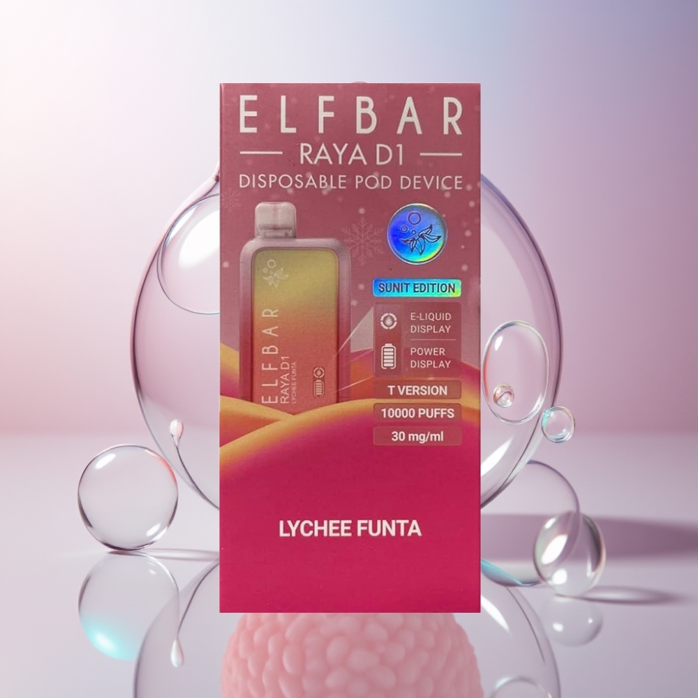 Elf Bar Raya D1 Italia Ingrosso 13000 Puff Sigaretta elettronica usa e getta Litchi Funta 18ml 5% Nic