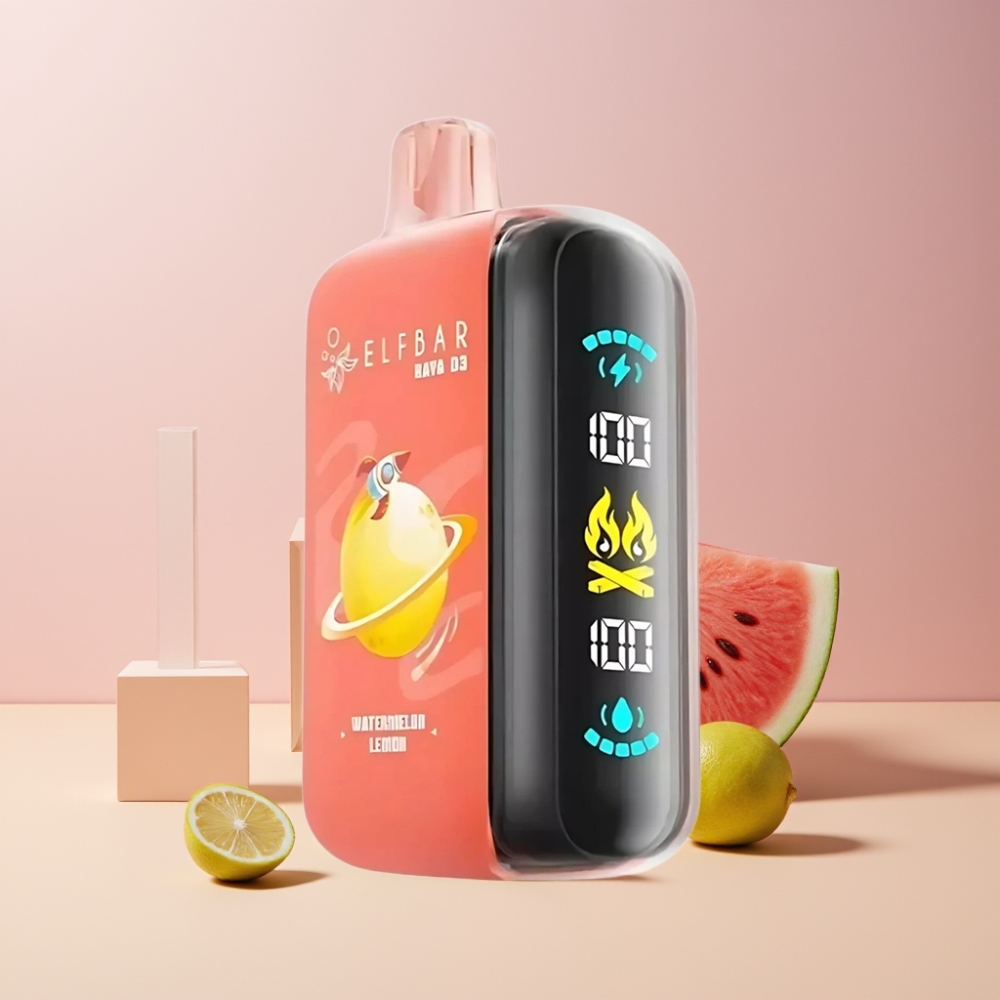 ELF BAR RAYA D3 25000 Puff Italia Ingrosso Disposable Vape Anguria Limone 23ml 5% Nicotina