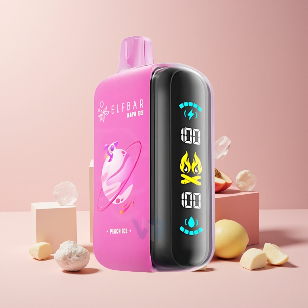 ELF BAR RAYA D3 25000 Puff Italia ingrosso Disposable Vape Pesca Ghiaccio 23ml 5% Type-C