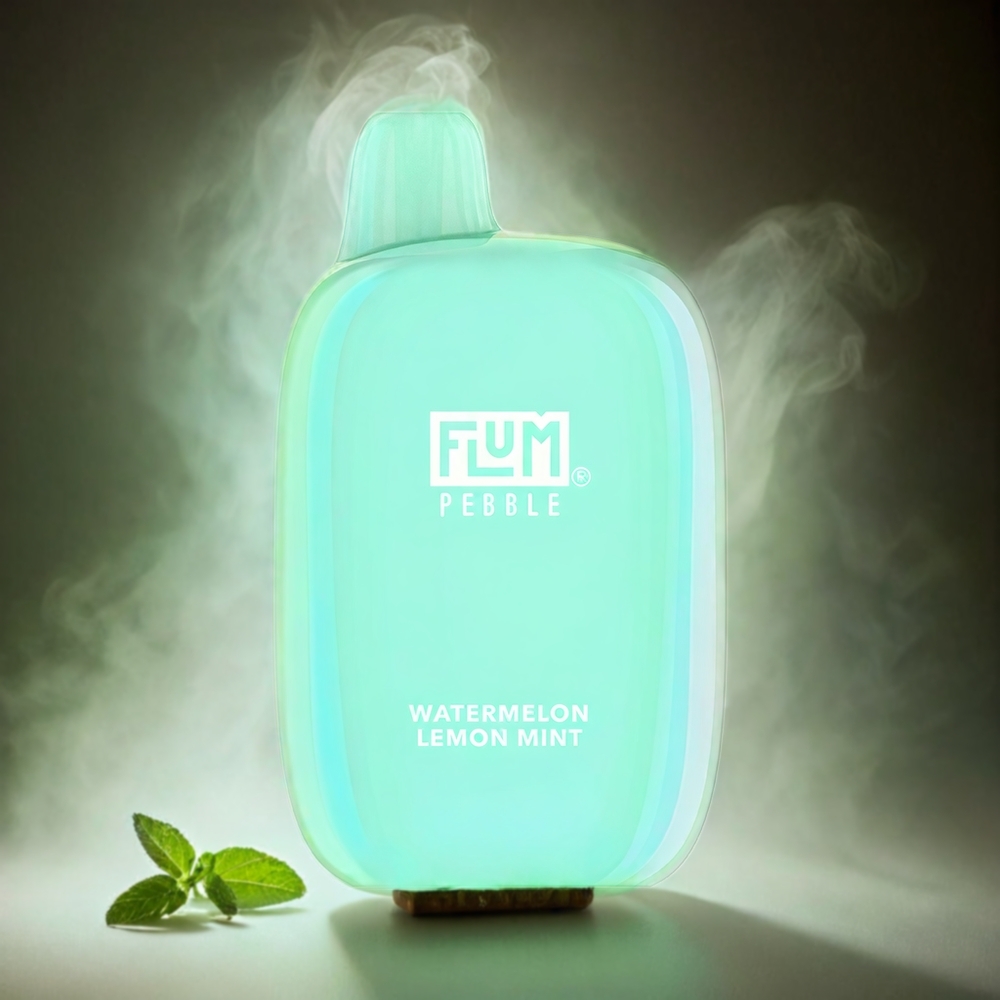 Flum Pebble 6000 Puffs Italia Ingrosso – Anguria Limone Menta, 10ml e-liquid, 5% Nicotina, Ricaricabile USB Type-C
