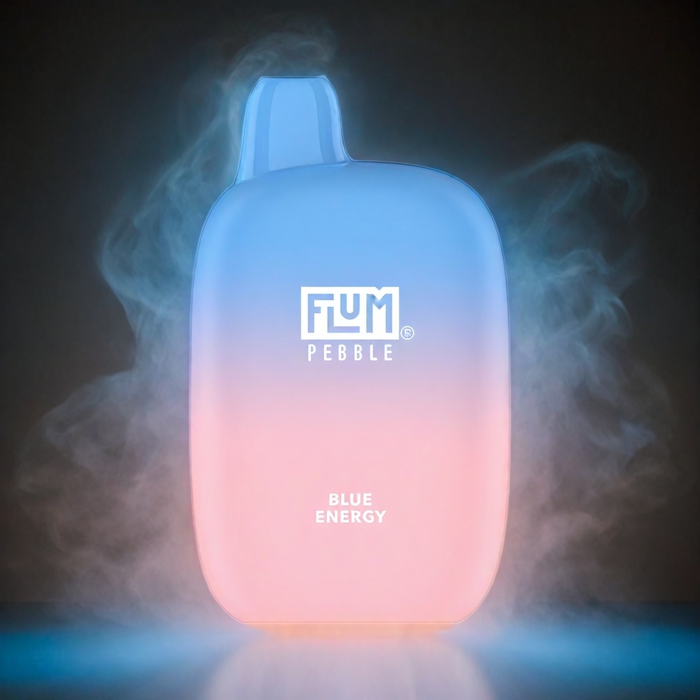 Flum Pebble 6000 Puffs Italia Ingrosso Vape Energia Blu 10ml Mesh Coil Ricaricabile