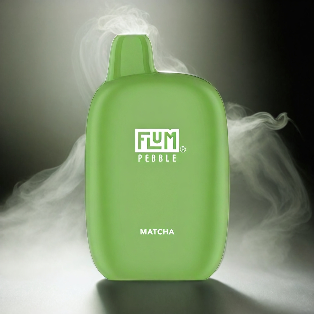 Flum Pebble 6000 Puffs Italia Ingrosso Vape Matcha 10ml 5% Nic Mesh Coil Ricaricabile USB-C