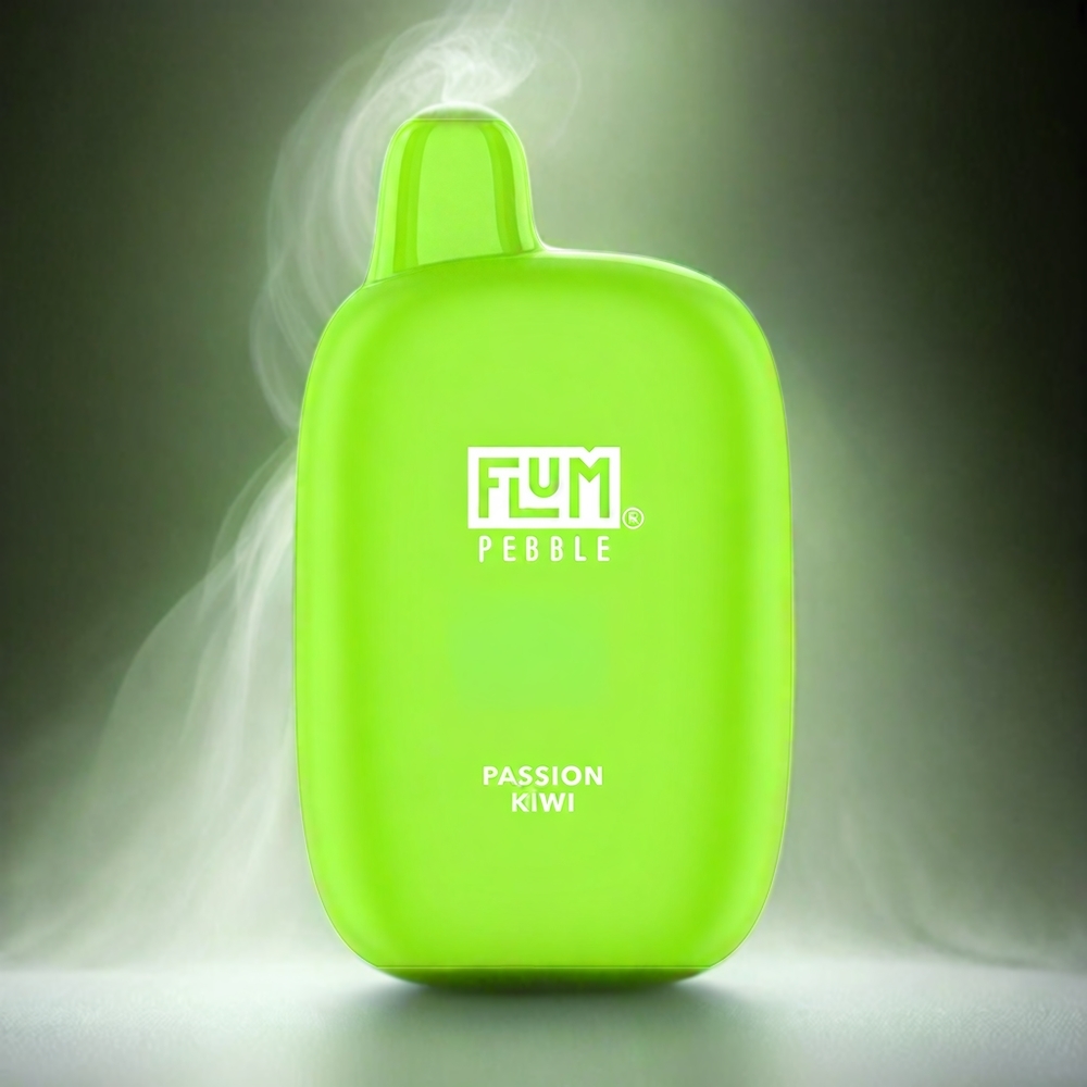 Flum Pebble 6000 Puffs Passion Kiwi Italia Ingrosso - 10ml E-Liquid, 5% Nicotine, 500mAh Batteria, Mesh Coil, Type-C Ricaricabile