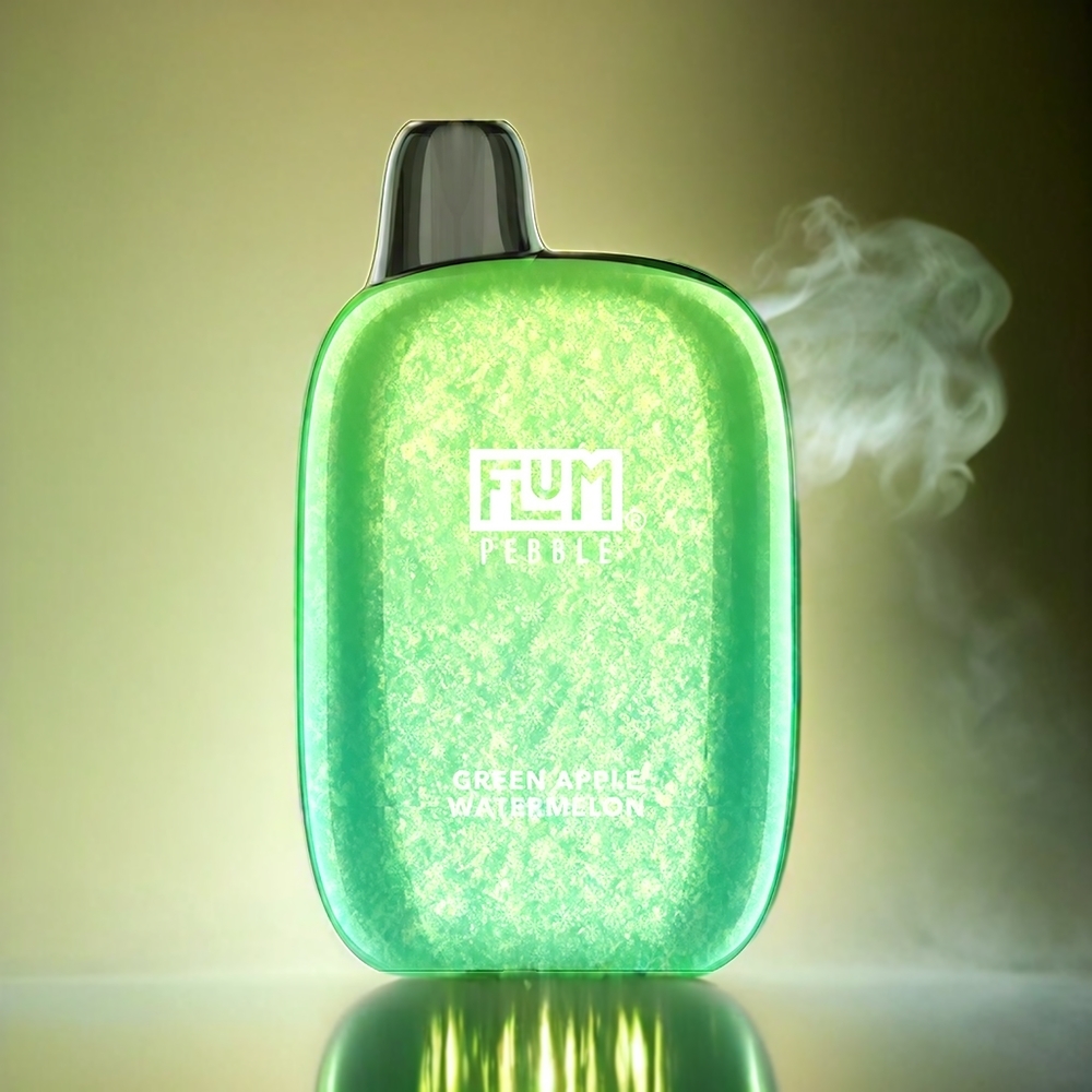 Flum Pebble 6000 Puffs Vape Italia Ingrosso Mela Verde Anguria - 10ml, 5% Nicotina, 500mAh Mesh Coil