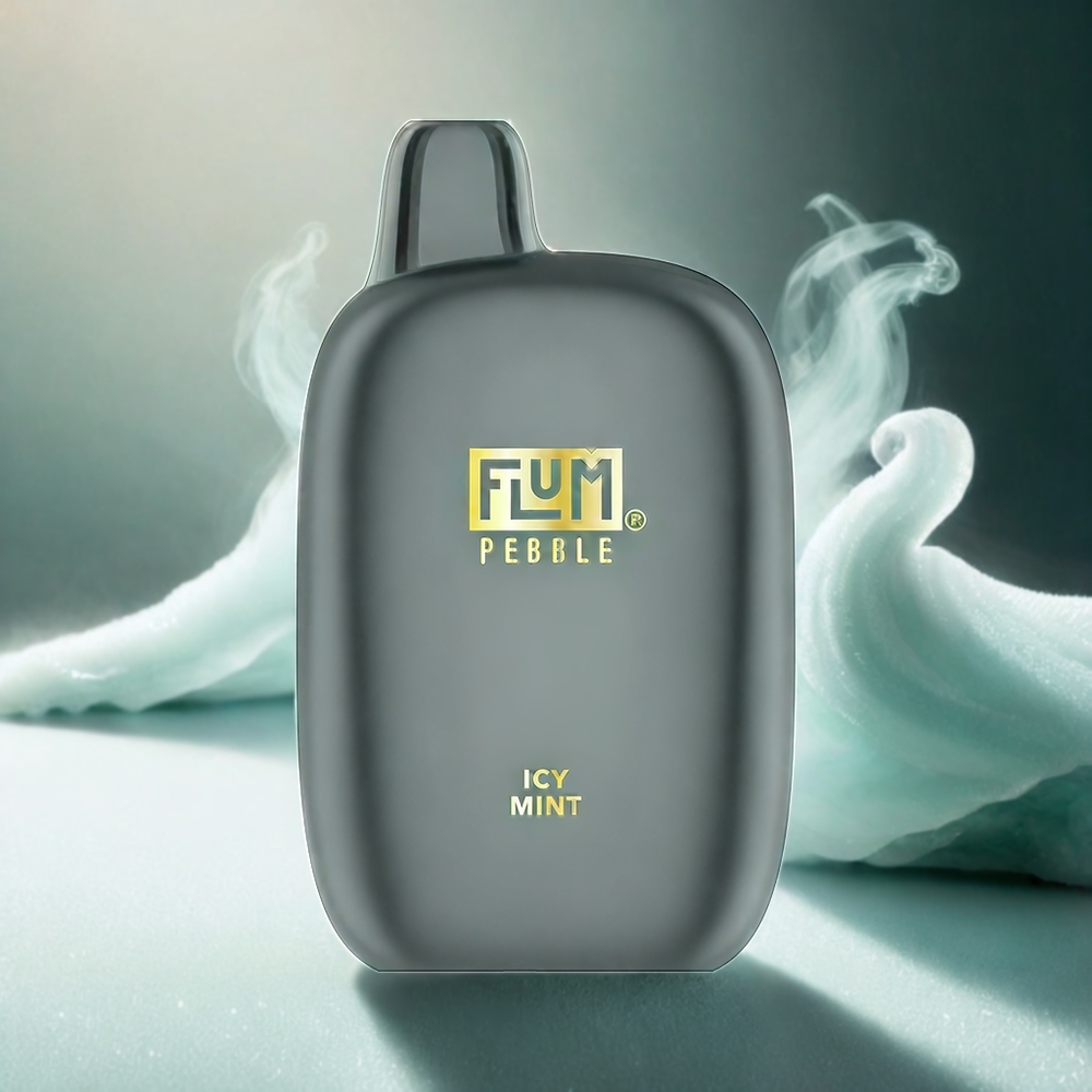 Italia Ingrosso Flum Pebble 6000 Puffs Sigaretta Elettronica Gusto Icy Mint con 10ml di Liquido, 5% Nicotina, Batteria 500mAh e Ricarica Type-C