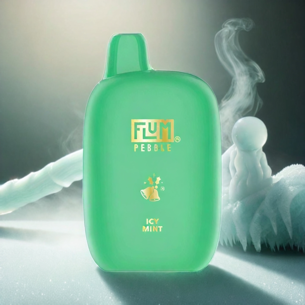 Italia Ingrosso Flum Pebble 6000 Puffs Sigaretta Elettronica Gusto Icy Mint con 10ml di Liquido, 5% Nicotina, Batteria 500mAh e Ricarica Type-C