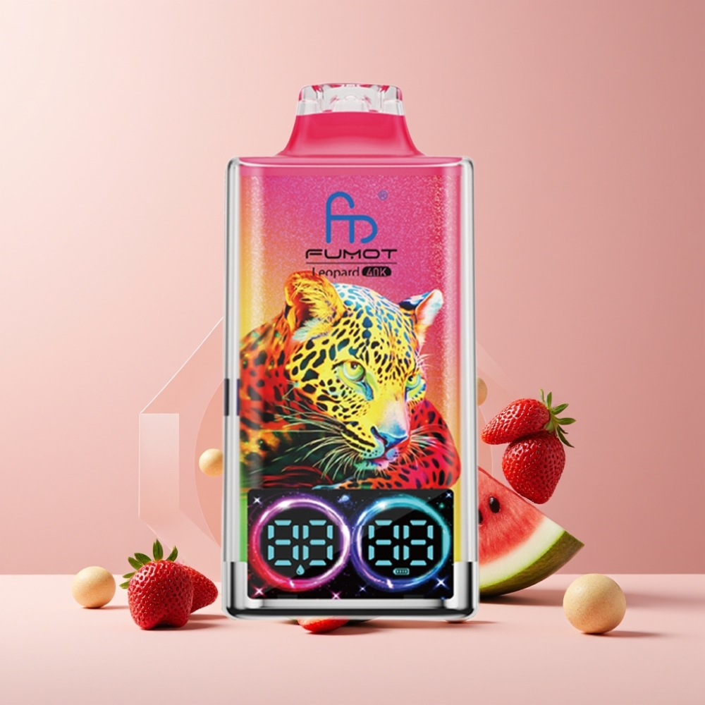 Fumot Leopard 40K Puff Italia Ingrosso Disposable Vape Fragola Anguria 5% Nic, 700mAh, Type-C