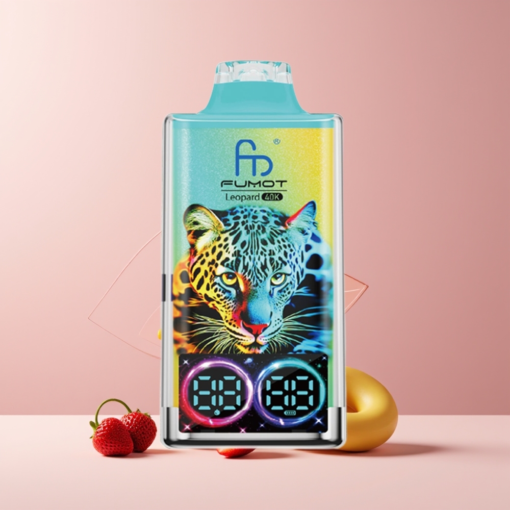 Fumot Leopard 40K Puffs Disposable Vape Fragola Banana Italia ingrosso 0%-5% Nic, 700mAh, Dual Mesh, Type-C