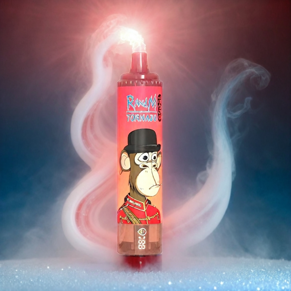 Fumot RandM Tornado 15000 Puffs Italia Ingrosso - 25ml Capacità, 850mAh Batteria, Schermo LCD, Rosso Energy Ice