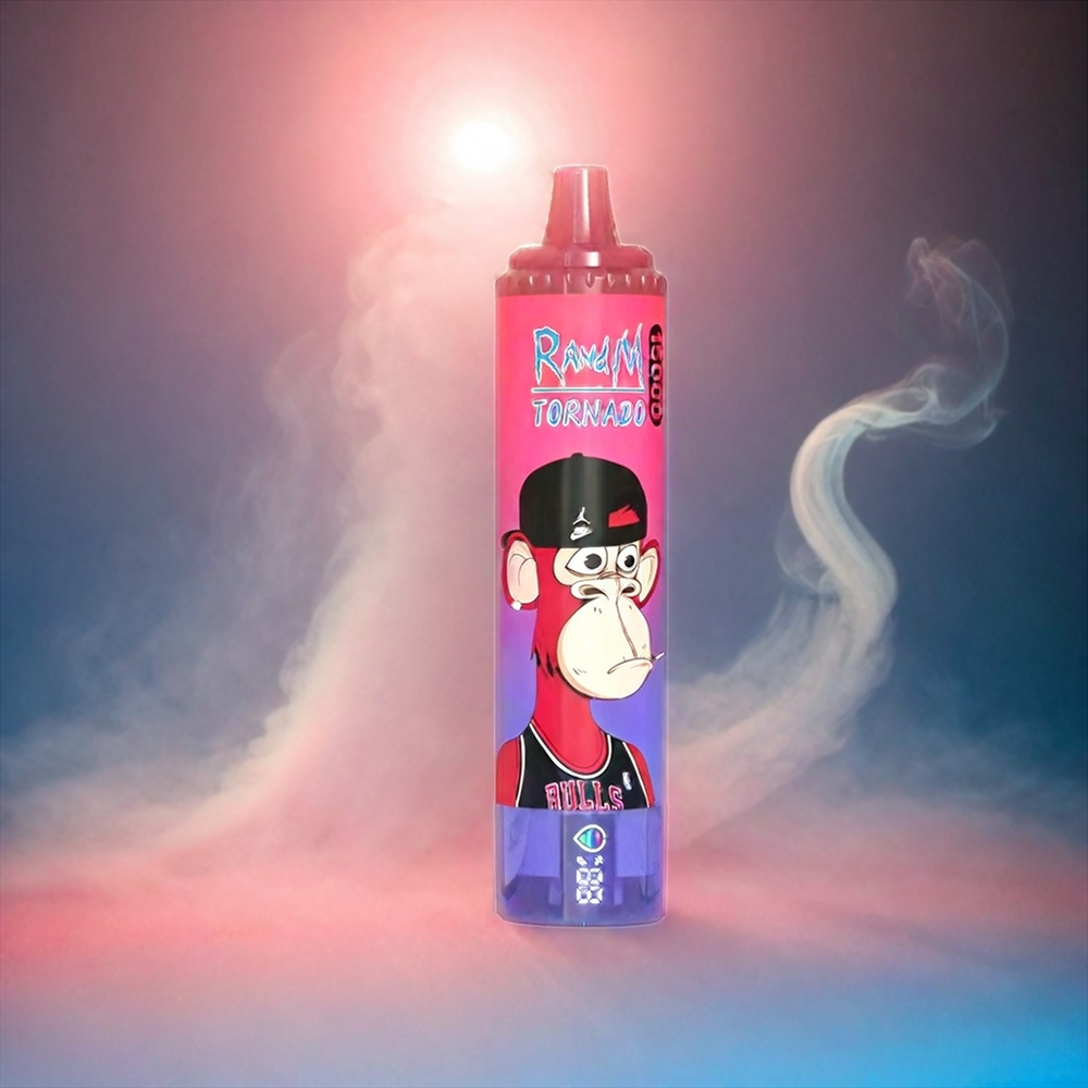Fumot RandM Tornado 15000 Puffs Italia Ingrosso - Blu Raspberry con Display LCD, 25ml, 850mAh, Ricarica USB-C