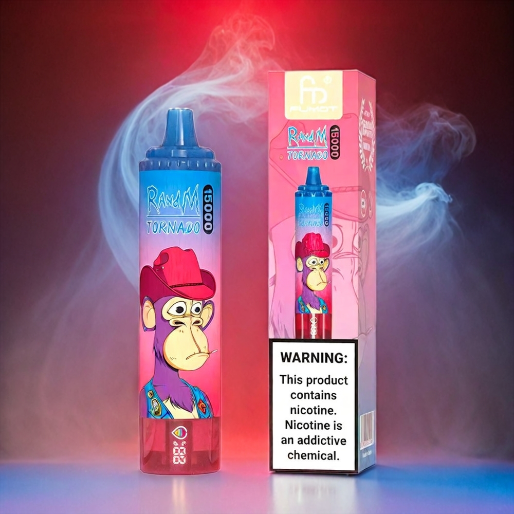 Fumot RandM Tornado 15000 Puffs Italia Ingrosso - Misto di Bacche, Display LCD, Batteria 850mAh, Ricarica USB Type-C