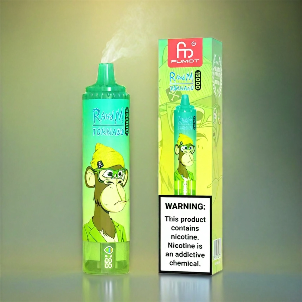 Fumot Randm Tornado 15000 Puffs Italia Ingrosso LCD Display 25ml Lemon Lime (Arancia Lime)