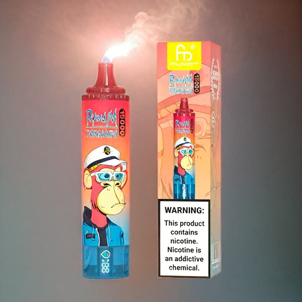 Fumot Randm Tornado 15000 Puffs Italia Ingrosso Vape Ciliegia - 25ml Liquid, 850mAh, Mesh Coil