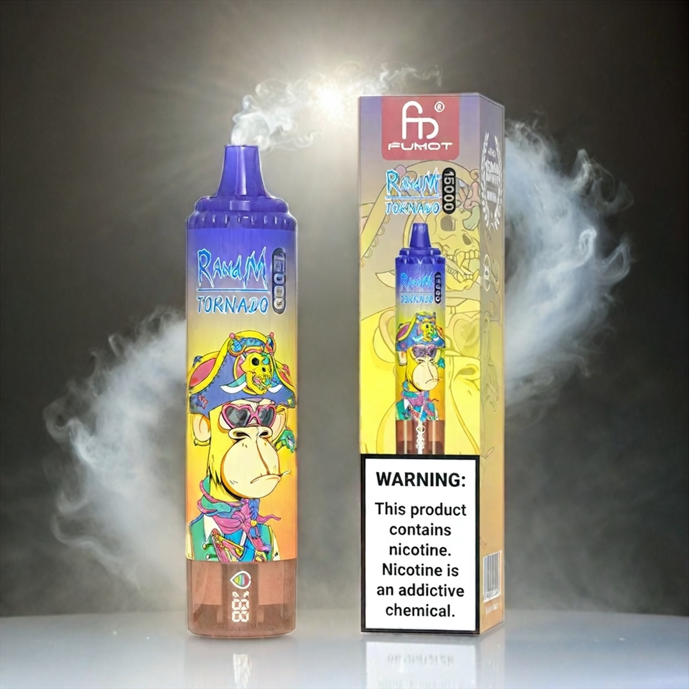 Italia Ingrosso Fumot RandM Tornado 15000 Puffs Cola Ghiaccio - 25ml, 850mAh, Mesh Coil 0.9 Ohm, Schermo LCD, Ricarica USB-C