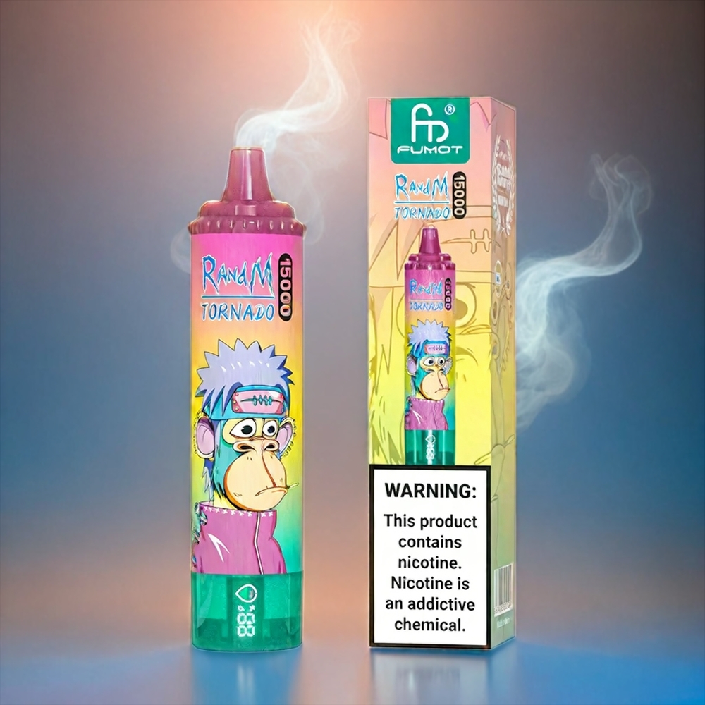 Italia Ingrosso Fumot RandM Tornado 15000 Puffsini Ghiaccio alla Fragola - 25ml Liquid, 850mAh, Mesh Coil 0.9 Ohm