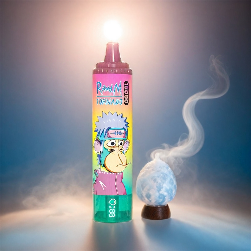 Italia Ingrosso Fumot RandM Tornado 15000 Puffsini Ghiaccio alla Fragola - 25ml Liquid, 850mAh, Mesh Coil 0.9 Ohm