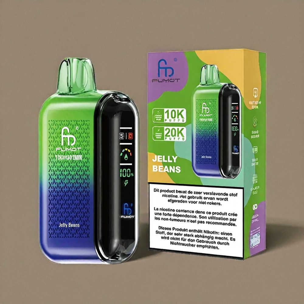 Fumot Tornado 20000 Puffs Italia Ingrosso con Bobina a doppia maglia, 20ml E-liquido e 850mAh Batteria