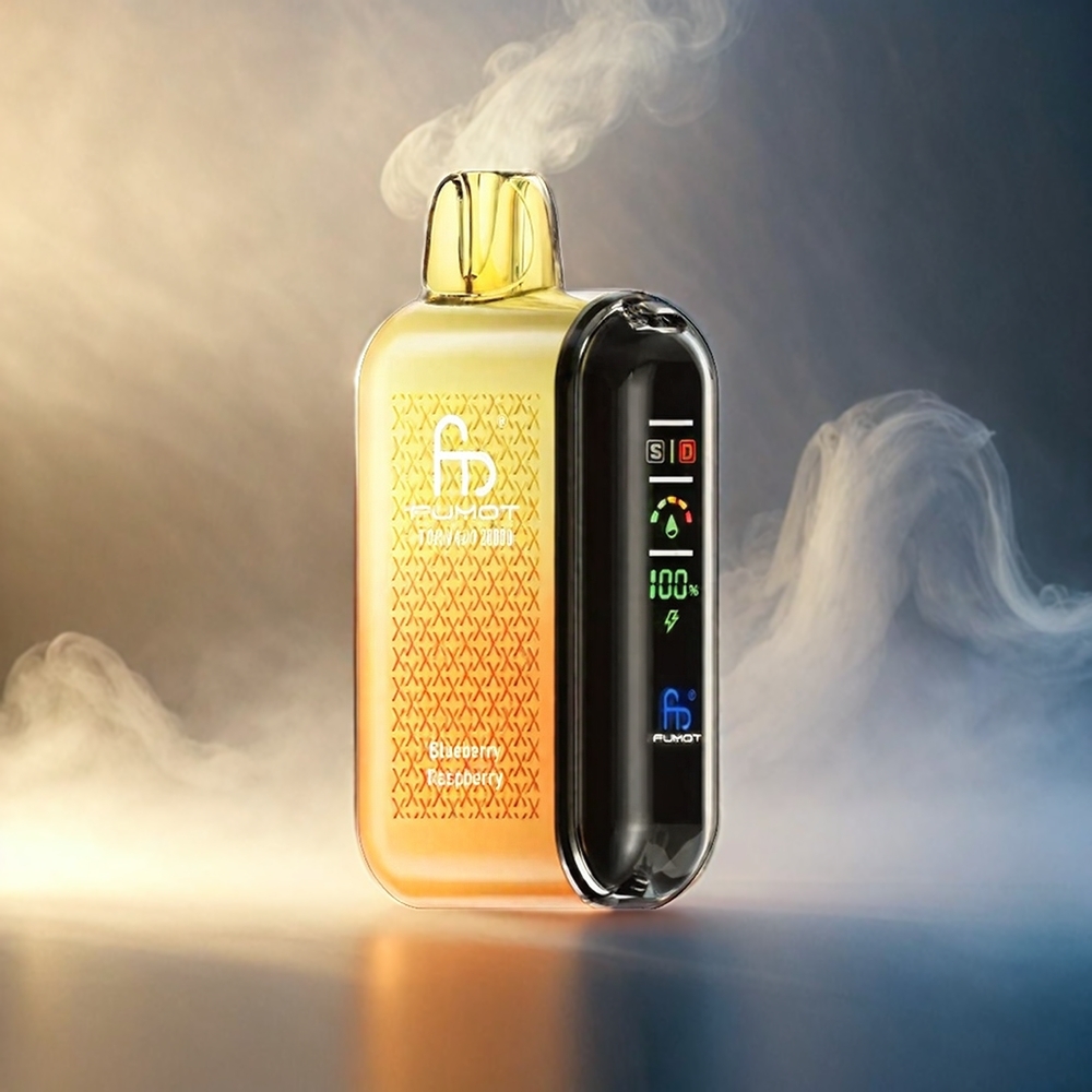 Fumot Tornado Italia Ingrosso 20000 Puffs Blu Mirtillo Lampone con 20ml E-liquid, Bobina a doppia maglia e 850mAh Batteria Ricaricabile
