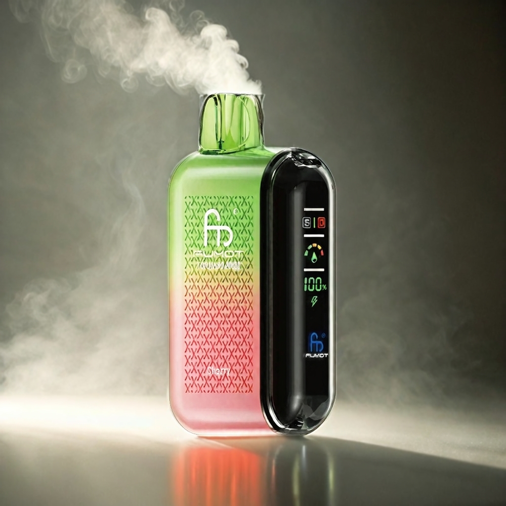 Fumot Tornado Italia Ingrosso 20000 Puffs Ciliegia - 20ml Capacità, Bobina a doppia maglia, Batteria Ricaricabile 850mAh