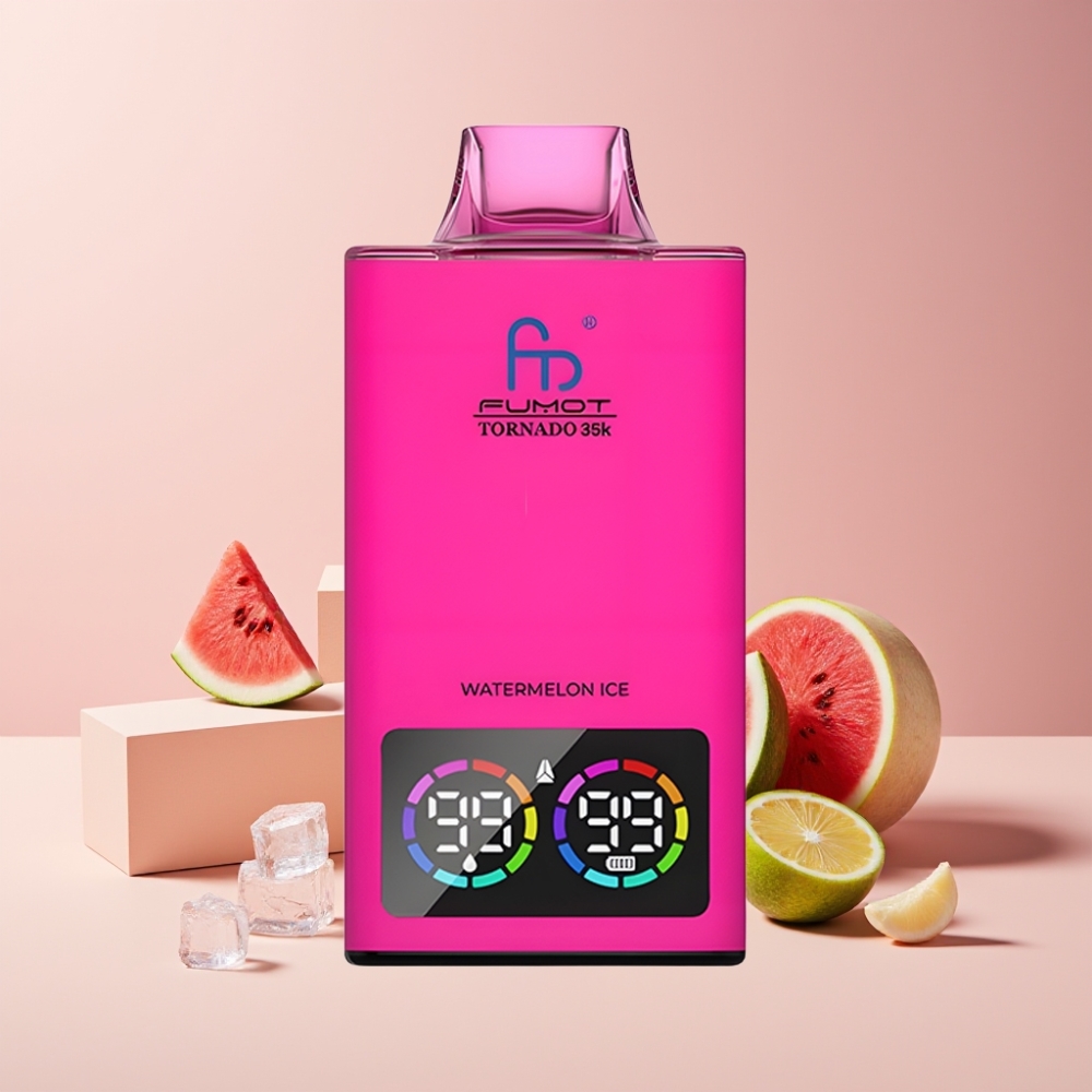 Fumot Tornado 35K Italia Ingrosso Disposable Vape Anguria Ice - Dual Mesh, 15ml, USB-C, 35000 Puff