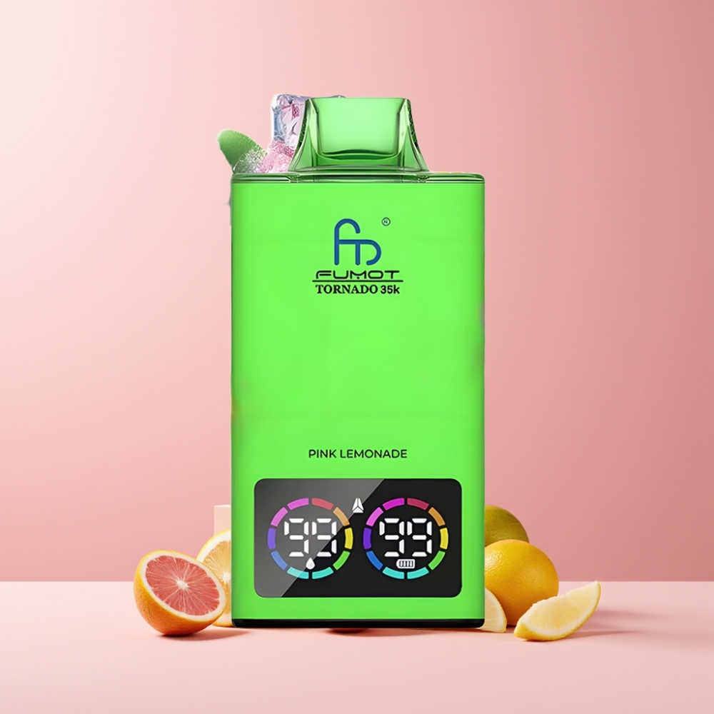 Fumot Tornado 35K Italia Ingrosso Disposable Vape - Limonata Rosa, Dual Mesh Coil, 15ml E-juice, 700mAh, USB-C