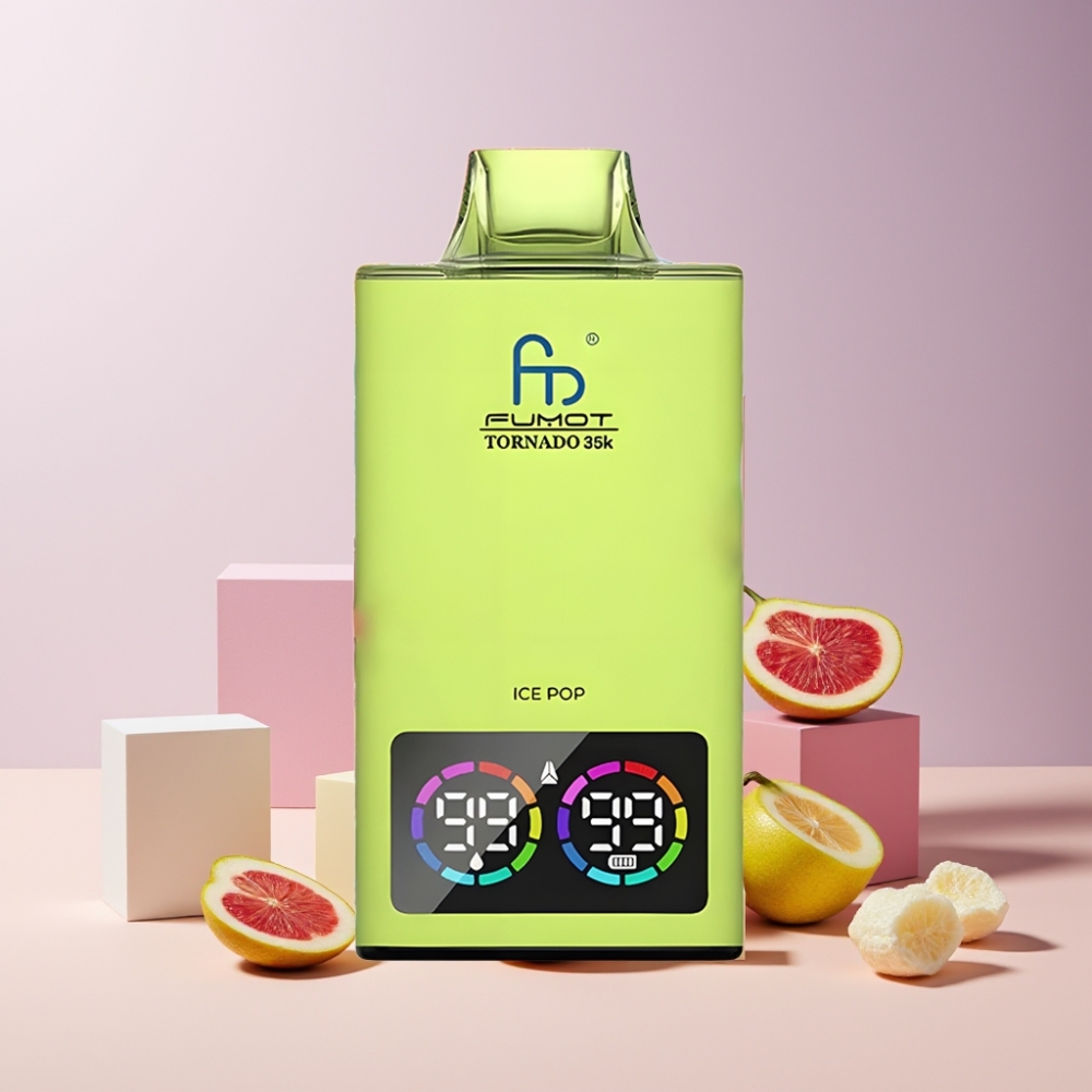 Fumot Tornado 35K Italia Ingrosso - Ghiacciolo alla Frutta, Dual Mesh, 15ml, 700mAh, USB-C