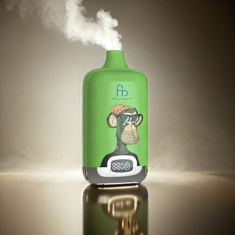 Fumot Tornado Digital Box 12000 Puffs Italia Ingrosso Mela Cannella – 20ml E-Liquid, Mesh Coil