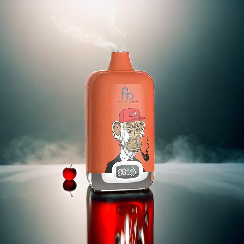 Fumot Tornado Digital Box 12000 Puffs Italia Ingrosso Mela Rossa Ghiaccio con Batteria 550mAh e Ricarica Type-C