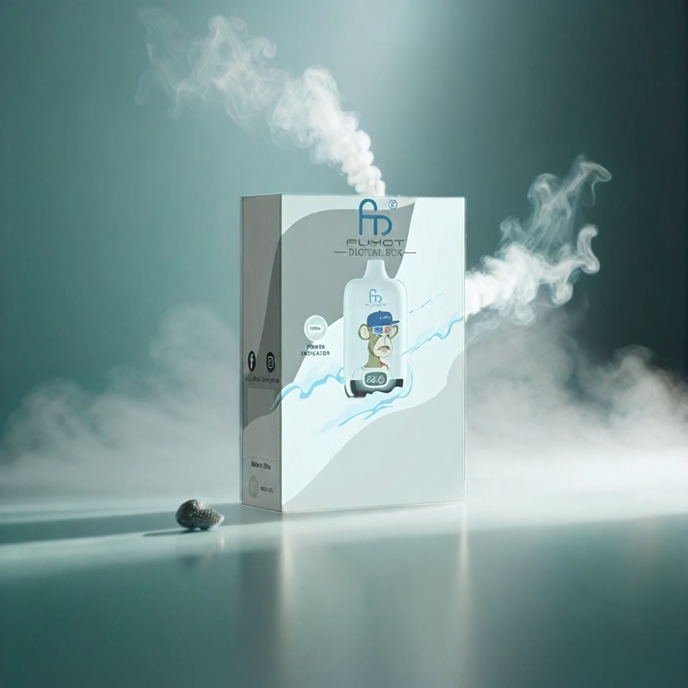 Fumot Tornado Digital Box 12000 Puffs Italia Ingrosso - Menta Fresca, 20ml E-Liquid, 550mAh Ricaricabile