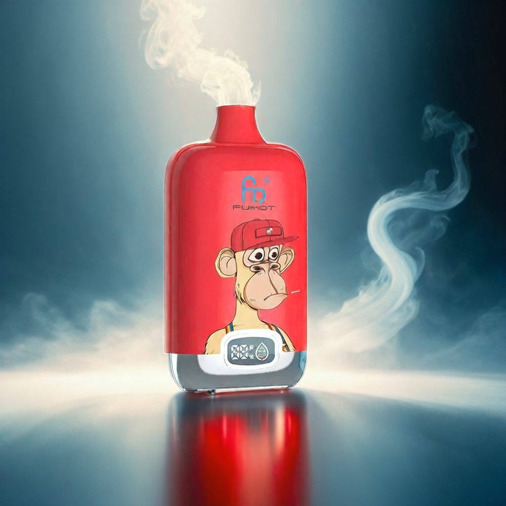 Fumot Tornado Digital Box 12000 Puffs Italia Ingrosso - Scatola Digitale da 20ml, Batteria 550mAh, Ricarica Type-C, Sapore Red Energy Ice