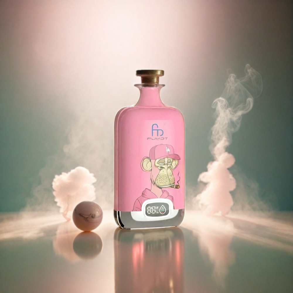 Fumot Tornado Digital Box 12000 Puffs Italia Ingrosso con 20ml E-liquido e Ricarica Type-C - Pink Lemonade