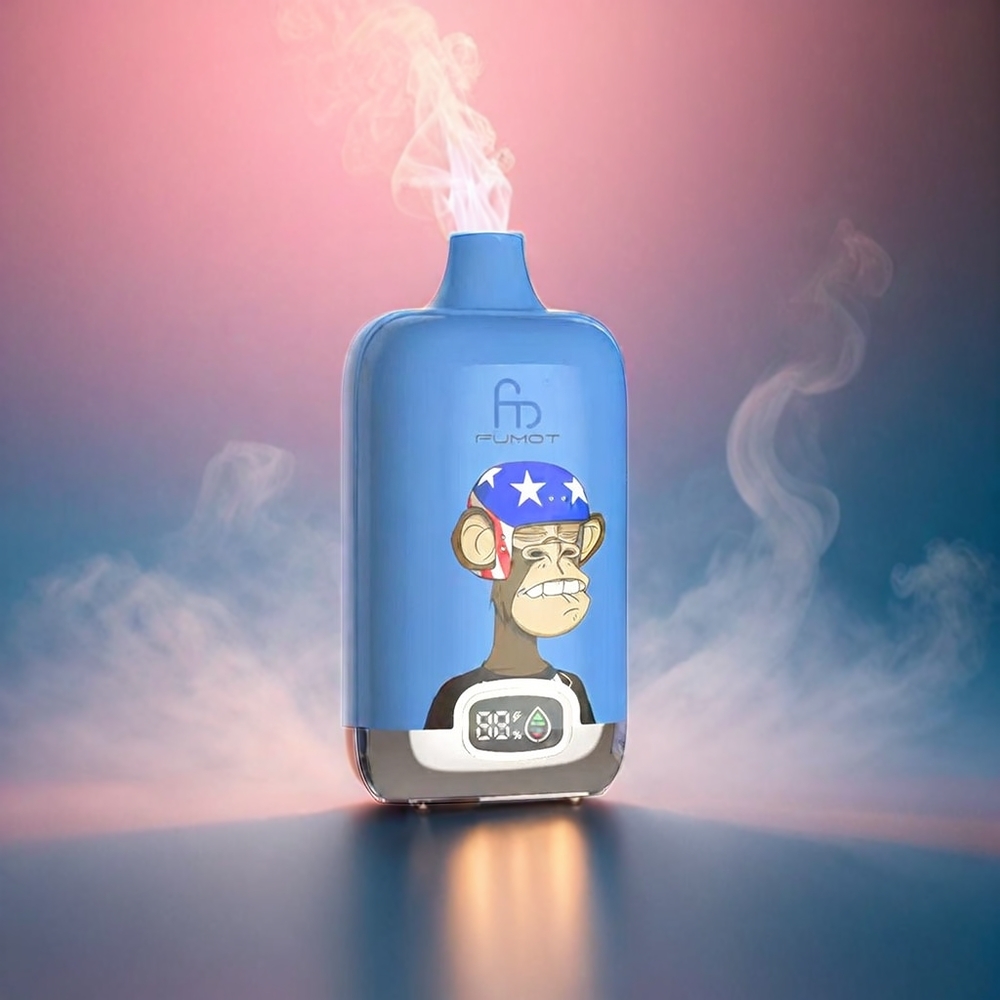 Fumot Tornado Digital Box 12000 Puffs Italia Ingrosso con Batteria Ricaricabile 550mAh e Carica Type-C, Sapore Blueberry Bubblegum 