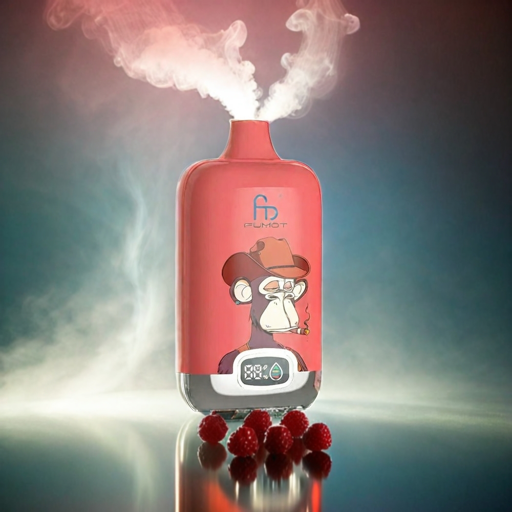 Fumot Tornado Digital Box 12000 Puffs Italia Ingrosso con Mela Esplosione di Frutti (Mesh Coil, 20ml E-Liquid)