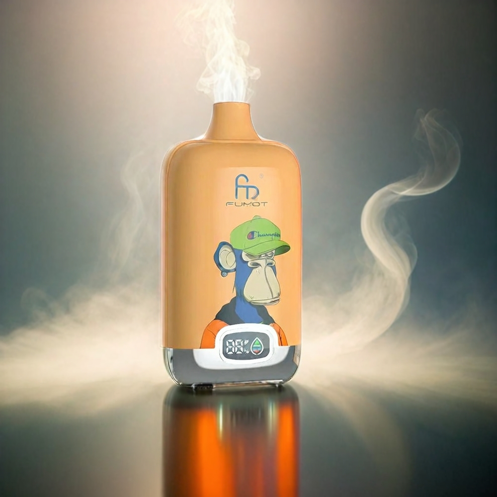 Fumot Tornado Digital Box 12000 Puffs Italia Ingrosso con Pesca Mango, 20ml E-Liquid, 550mAh, Carica Type-C