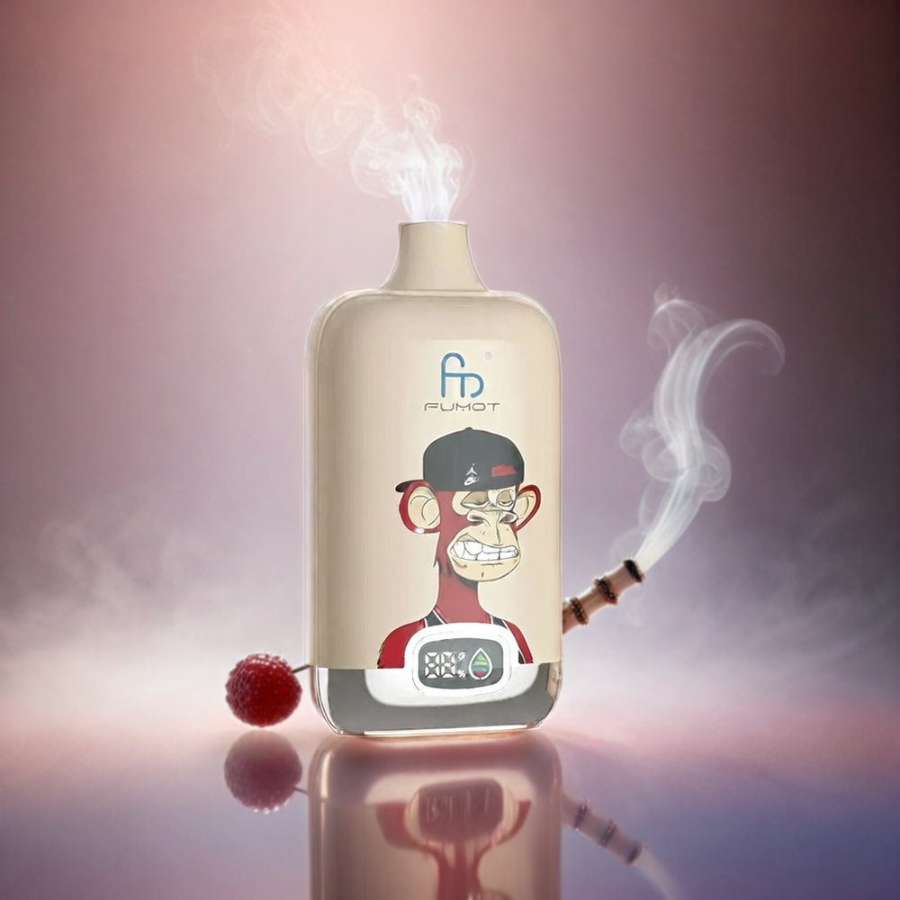 Italia Ingrosso Fumot Tornado Digital Box 12000 Puffs Mesh Coil 20ml E-liquido Ciliegia Berry
