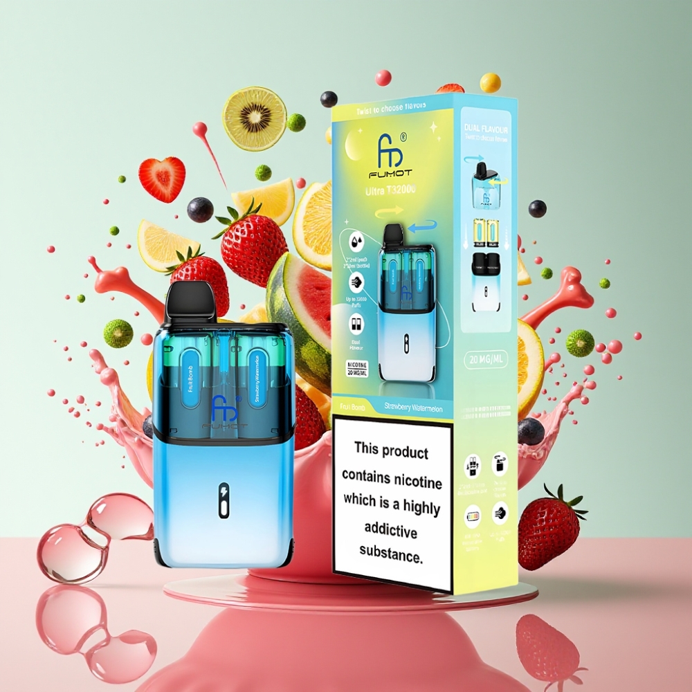 Fumot Ultra T32000 Italia Ingrosso - 32000 Puff, Frutta Esplosiva & Anguria Fragola, 800mAh, 24ml
